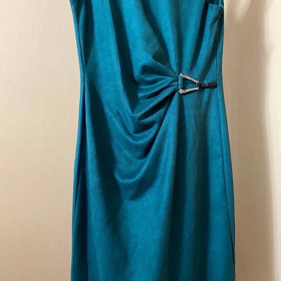 EnFocus Studio Side Cinch velour Sheath Dress NWOT - Picture 2 of 5